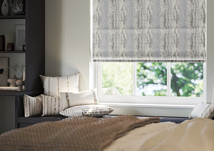 Kiryu, Pearl Grey - Roman Blind - Image 5